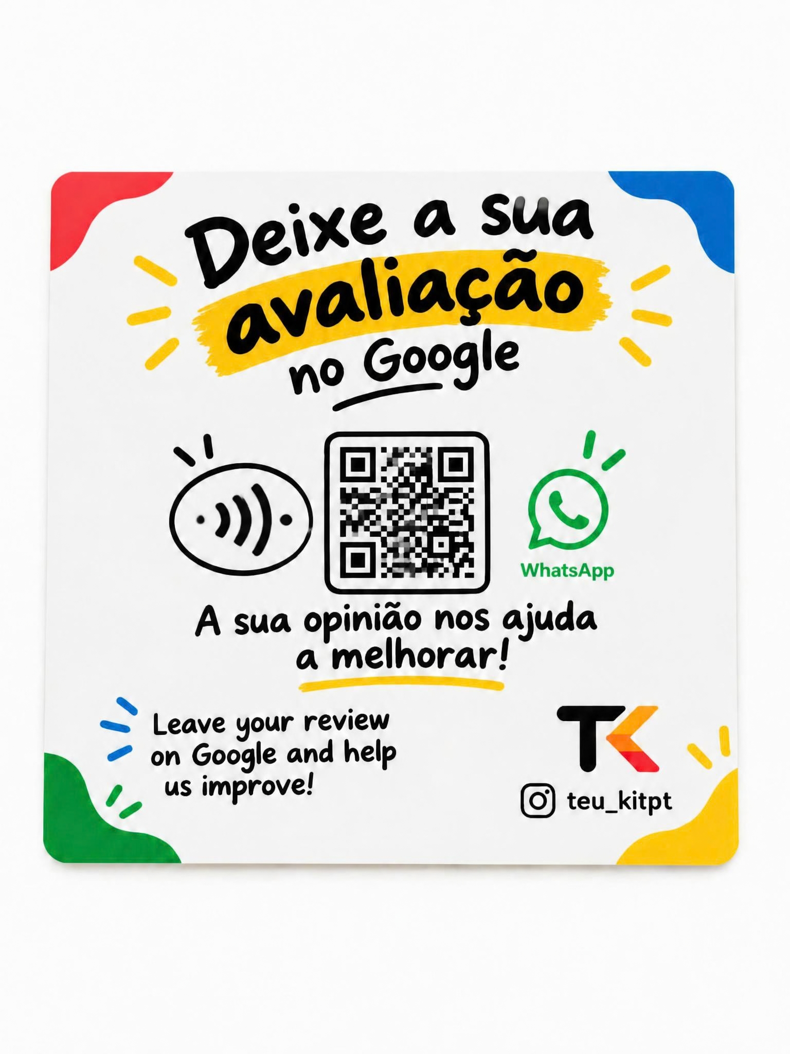 Cartão NFC + QR Personalizado para Empresas